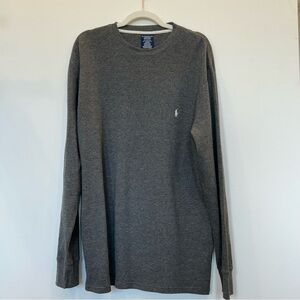 Polo by Ralph Lauren Gray Long Sleeve Crew Neck Tee